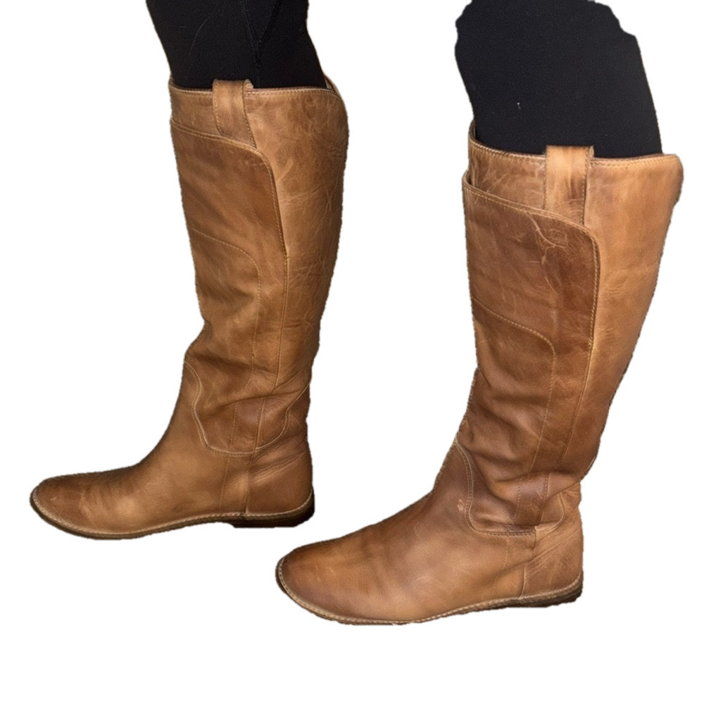 Frye Brown Heeled Boots